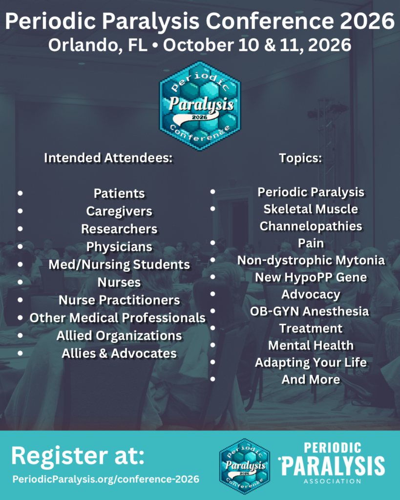 Periodic Paralysis Conference 2026